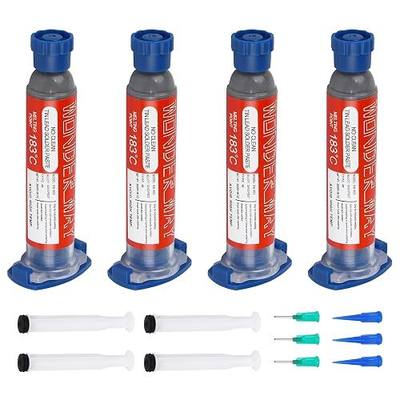 Wonderway Sn63/Pb37 T4 Tin Lead Solder Paste 183℃ Melting Point No-Clean(30gx4Packs)