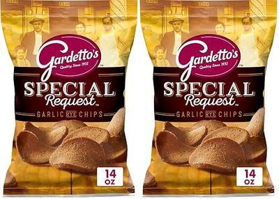 Gardetto's Special Request Garlic Rye Chips, Snack Bag, 14 oz (Pack of 2)