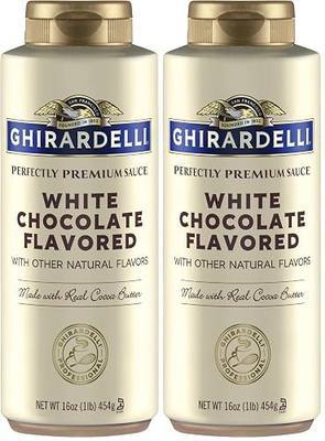 Ghirardelli White Chocolate Flavored Sauce Squeeze Bottle, 16 oz (Pack of 2)