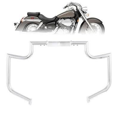 Kinglemc Crash Bar Engine Guard Highway Bar for Honda VT1100(Chrome) | Reliable Motorcycle Drop and Engine Protection, Easy Bolt-On Setup, Highway Footrest Comfort, Durable Structure and Finish