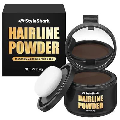 Hairline Powder - Stain-Proof Root Touch-Up for Thinning Hair, Sweatproof Color for Women and Men (Dark Brown)