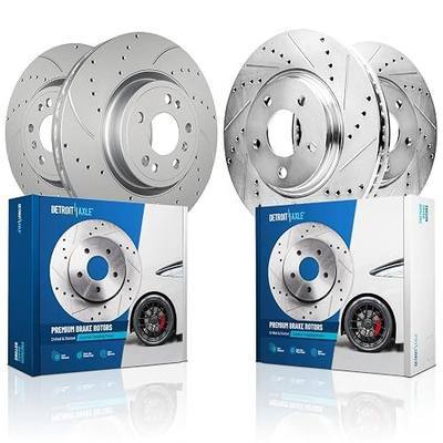 Detroit Axle - Brake Rotors for Mercedes-Benz ML350 GLE350 GLE300D, Drilled and Slotted Disc Brake Rotors Replacement : 13.78" inch Front and 12.99" inch Rear Rotors