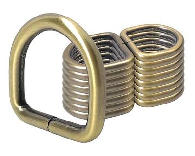 15 Pcs Metal D Rings for Bags, Purses & Straps | Durable Iron Construction Heavy-Duty Design Smooth Rounded Edges Wear-Resistant Finish Ideal for Bags & Straps