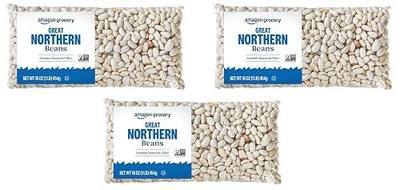 Amazon Grocery, Great Northern Beans, 16 Oz (Previously Amazon Fresh, Packaging May Vary) (Pack of 3)