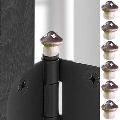 Door Hinge Heads Decorative Topper - Hinge Head Mushroom - Magnetic Hinge Head Trinket - Hinge Pin Topper Miniature (Original, Set of 6)