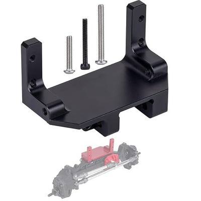 SCX10 III Servo on Axle Mount, AR45P Portal Axle 4-Link Suspension for 1/10 RC Crawler Car SCX10 III Aluminum Alloy Upgrade Parts (Black)