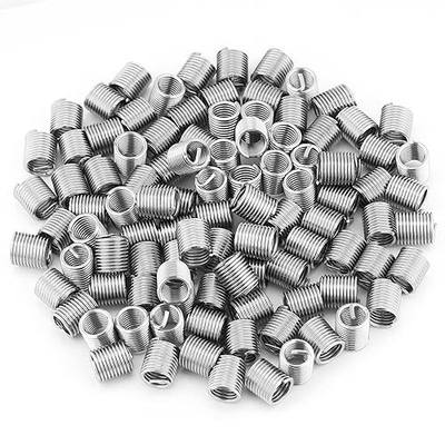 M8 Helicoil, 100 PCS Stainless Steel M8 x 1.25 x 2D Length Threaded Inserts, Thread Reinforce Repair Tool for Helical Repair