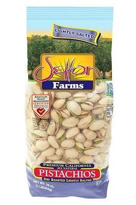 Lightly Salted Pistachios, Dry Roasted with Sea Salt, 1 lb Bag (16 oz)