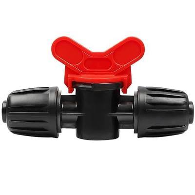 13 Pcs 1/2 Inch Drip Irrigation Shut Off Valves, Drip Line Lock Nut Barbed Switch Valve Connectors For 1/2 Inch Drip Tubing (0.60"-0.65" OD) Garden System Anti-drop Water Flow Control Parts