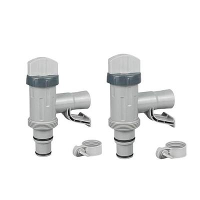 Pool Replacement Parts with Pool Pipe Holder and Plunger Valve for Above Ground Swimming Pool (2 pack)