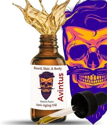 2oz Avintus | Scented Beard Oils For All Men, Growth and Conditioner | Dry Flaky Dandruff skin | Oily Skin | 11 Natural Anti-Aging Oils