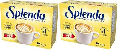 SPLENDA Zero Calorie Sweetener, 50 Count Packets (Pack of 2)