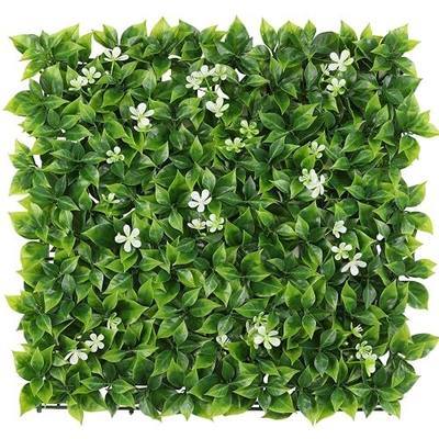 Luyue Artificial Grass Wall Panels 12pcs 20”×20” Greenery Wall Backdrop Boxwood Panels Green Leaf Hedge Panel Grass Backdrop for Indoor Home Decor for Outdoor Garden Balcony Greenery Fence Screen