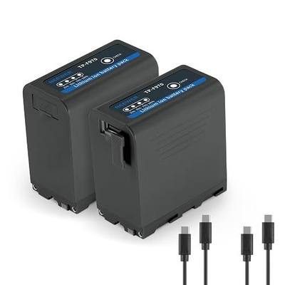 Neewer 2Pcs NP-F970 Replacement Battery, 7800mAh Rechargeable USB C, Compatible with Sony NP-F550 750 950 970 FX3 FX30 A7 Canon R5 Nikon Z8 Camera 20W PD Fast Charging for Camcorder LED Light Monitor