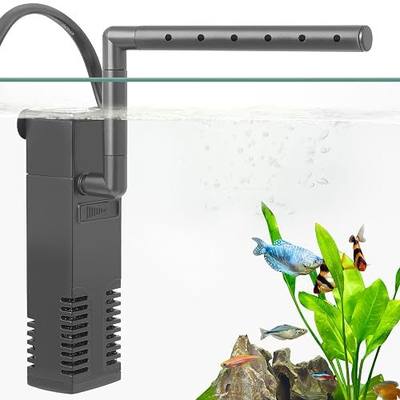FEDOUR Submersible Aquarium Internal Filter, Filter with Water Pump for Fish Tank up to 35 Gallon (for 1-10 Gallon)