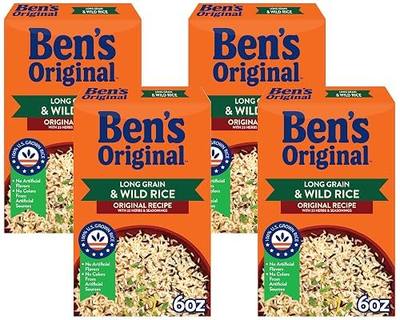 Ben's Original Long Grain & Wild Rice, 6 Oz Box (Pack of 4)