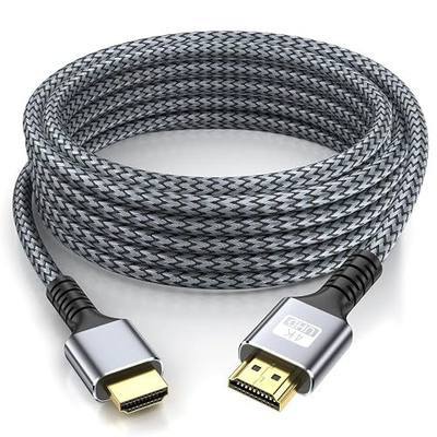 4k Hdmi Cable 50ft Ultra High Speed HDMI 2.0 Cable 4K@60HZ 3D ARC Gold Plated Connector Ethernet Audio Video Return HDMI Cord for UHD TV Monitor Laptop Xbox PS4/PS5 Roku TV ect.(Silvery) 