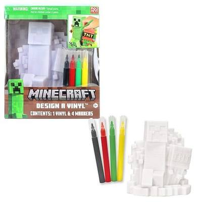 Tara Toys Minecraft Design A Vinyl™ Toy Figure with Washable Markers, 5-Pieces, 3 Years and Up - Creeper