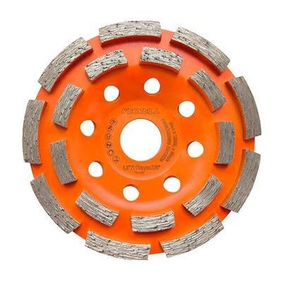 FEWELL 4 1/2” Concrete Grinding Wheel, Double Row Diamond Cup Wheel with 7/8” Arbor for Polishing and Grinding Concrete Surface Brick Stone Marble Cement Granite | Concrete Cup Wheel for Polishing and Grinding Concrete Surface Brick Stone Marble Cement Granite with 7/8” Arbor