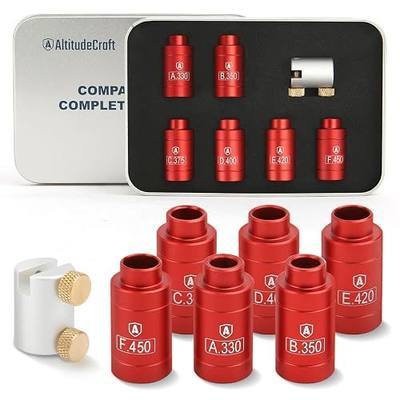 Headspace Gauge Comparator Kit with 6 Bushings, Reloading Supplies and Equipment, Reloading Tool, Compatible for Most Bottlenecks Cases for A330, B350, C375, D400, E420 and F188