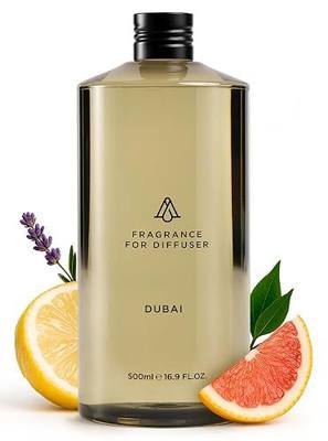 AromaPlan Hotel Scents Dubai 16.9 Fl Oz (500ml), Home Luxury Aroma & Hotel Diffuser Oil- Hotel Diffuser Oil for Aromatherapy- USA Made, Bigger Bottle, Bolder Aroma & Longer Lasting