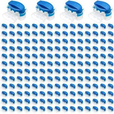 TOODOO 180 Pieces 3 Way Wire Connectors Locks Electrical IDC 314-box Wire Self-Stripping Pigtail Connectors for 22-14 AWG Cables Robotic Lawn Mowers Irrigation Application