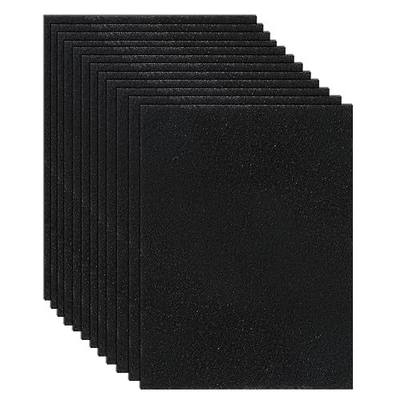 12 Pack Cat Litter Box Charcoal Filters Compatible with Van Ness Cat Litter Box, 4.5 x 6.5Inch Replacement Activated Carbon Premium Odor Filters for Pureness F6 Zeloite Air Filter, Black