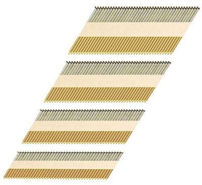 HW HAMWOO 34°Framing Nails,Ring Shank,2",2-1/2",3",3-1/2":480Pcs | Galvanized Nails,D Head Nail Pack,Paper Tape Strip Nails,Ring Shank,for 30 to 34 Degree Framing Nailer