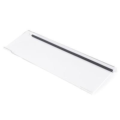 Clear Acrylic Tilted Computer Keyboard Holder for Ergonomic Typing | Keyboard Stand with Silicone Anti-Slip Strip, 17 x 5.7 Inch Keyboard Tray for Office Desk, Home, School