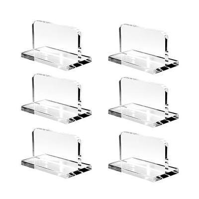 6Pcs Clear Acrylic Aquarium Lid Handles Fish Tank Cover Handle | Transparent Pull Handle with Adhesive Sticker, Rectangle Aquarium Tank Lid Replacement Handle for Aquarium Fish Cover Holder
