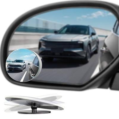 BFXM Blind Spot Mirrors 2 Pack, Car Accessories Frameless Side Mirror Blindspot Convex HD Glass, Side View Mirror Blindspot with Wide Angle Adjustable Stick for Car SUV and Trucks