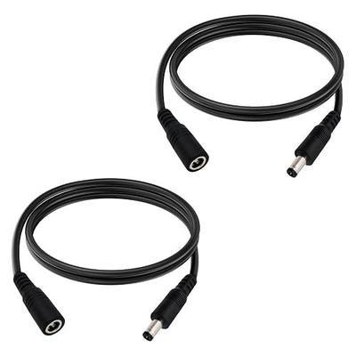3.3FT DC Power Extension Cable 5.5mmx2.1mm 18AWG Male to Female 12V Extension Cable for CCTV Surveillance Camera Router LED Light Ba 2pcs