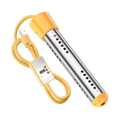 Pool Heater-Immersion Water Heater,Portable Water Heater with Timed Auto Power Off, Portable Pool Electric Submersible Water Warmer with 304 SS Guard for hot tub,Above Ground Pool Heater(1500W)