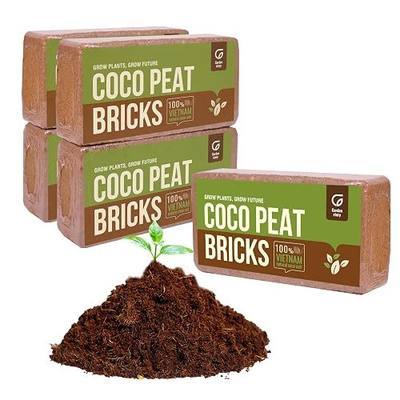 5Pcs (35 Quart) Coco Coir Brick for Reptiles, Reptile Bedding, Low EC & Balanced pH, Potting Soil, Seed Starting (5Pcs, 5.5, Lbs)