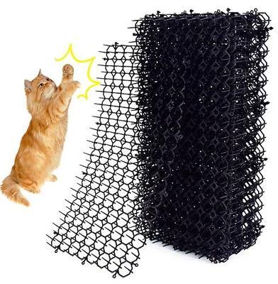 10 Pack 16 x 8 Inch Cat Scat Mat with Spikes, Scat Mat for Cats Cat Deterrent Mat Digging Stopper Repellent Spike Mat