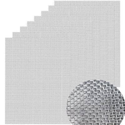 8 Pack 11.8 X 8.27 Inch Wire Mesh - 20 Mesh 304 Stainless Steel Wire Mesh, for DIY Projects, Filters, Cages, Gardens, Vents, Window Screens, Easy to Cut, Sturdy and Durable, Never Rust