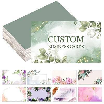 Custom Business Cards Customizable with Logo Photo Personalized Business Card Customize for Small Business Customized Waterproof Double Sided Cards 100 200 500 1000
