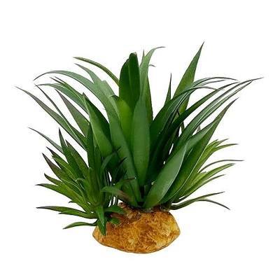 Reptile Artificial Plants Succulent Terrarium Decorative Desert Rainforest Plant Lizard Beard Chameleon Gecko Snake Amphibious Sea Turtle Tank Accessory (Agave-Set)