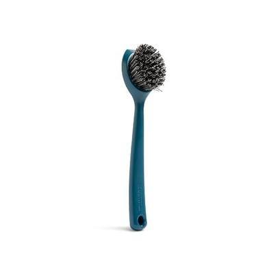 Full Circle Clean Ocean, Heavy Duty Dish Brush, Tough Bristles and Built-in Scraper, Perfect for Cast Iron, Sustainably Made 100% From Recycled Ghost Fishing Nets