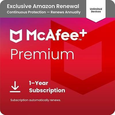 McAfee+ Premium Unlimited Devices | AntiVirus Software 2026 for Windows PC & Mac, AI Scam Detection, VPN, Data Removal, ID Monitoring |1-Year Subscription Amazon Auto-Renewal | Download