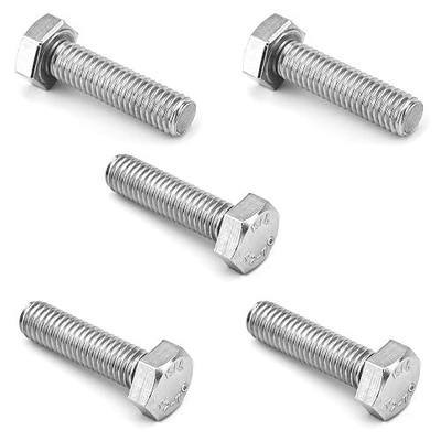 16PCS M6 Hex Bolts M6x40mm Hex Head Bolts Stainless Steel 304 | M6-1.0 Hex Bolt Fully Threaded Hex Tap Bolts Metric Hexagon Head Screw Machine Bolts Right Hand External Hex Drive