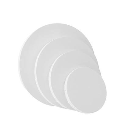 TRANSON 4 Sizes Round Shaped Stretched Canvas Primed Ready for Painting
