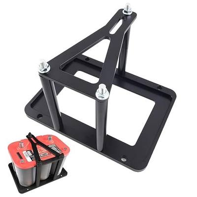 Universal Battery Tray Hold Down for Optima Red Yellow Blue Top | Fits RedTop 34 34R 34/78, YellowTop D34 D34/78, BlueTop 34M D34M, Trunk Battery Relocation Box