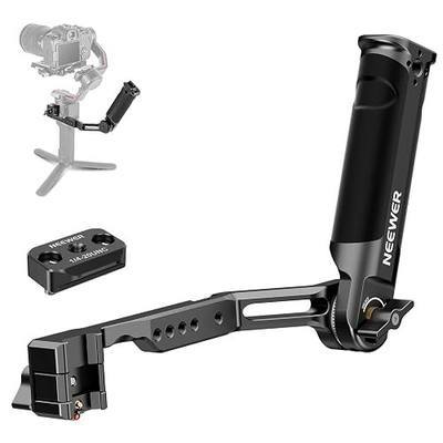 NEEWER RS4 RS3 Adjustable Gimbal Sling Handle Grip with NATO Rail, Compatible with DJI RS4 RS4Pro RS3 RS3Pro RS3Mini RS2 RSC2 Ronin-S Ronin-SC for Low Angle Shot, Max Load 13.2lb, ST49