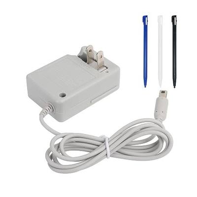 DSi Charger Kit, DSi Stylus Pen and Power Adapter Compatible with Nintendo DSi XL 100-240V Wall Plug Adapter, with 3 Stylus