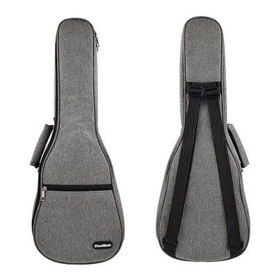 CLOUDMUSIC Ukulele Case Gig Bag Padded Backpack Baritone 30", Gray