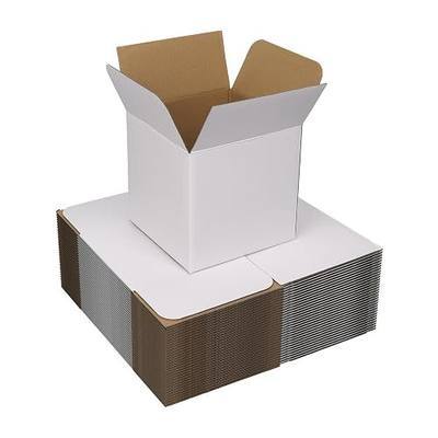 White 6x6x6 Shipping Boxes, 30 Pack Small Boxes for Shipping, Small Mailing Cardboard Boxes for Packaging
