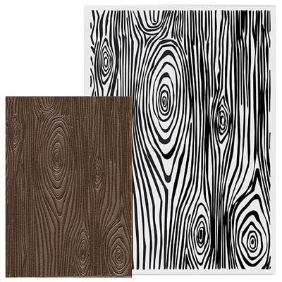 Glodecart Tree Annual Ring Background Embossing Folder, Plastic Textured Impressions Tree Wood Grain Embossing Folder Template for Card Making Scrapbooking Paper Craft Album Stamps DIY Décor