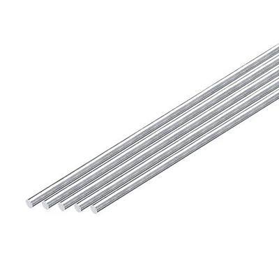 uxcell 10Pcs 1/16"(2mm) Dia Round Aluminum Rod, 12"(305mm) Long 6063 Aluminum Round Rod Solid Lathe Bar Stock for Industry Construction DIY Crafts