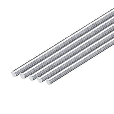 uxcell 10Pcs 2"(4mm) Dia Round Aluminum Rod, 12"(305mm) Long 6063 Aluminum Round Rod Solid Lathe Bar Stock for Industry Construction DIY Crafts